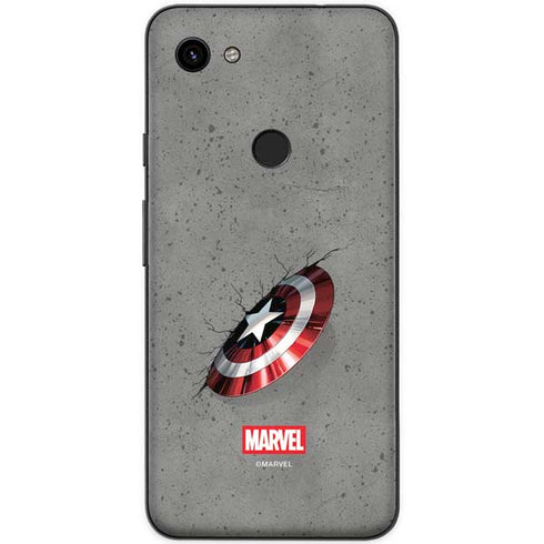 Marvel Captain America Shield Break Google Pixel 3a XL Skin